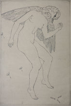 Load image into Gallery viewer, Ornulf Bast. The Bird Woman. Drypoint. 1947.
