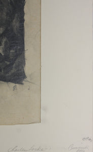 Charles Locke. Cityscape. Graphite drawing. 1920s.