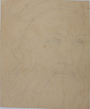 Load image into Gallery viewer, Ernst Kurtz or Kirtz(?). Studies of a character heads. Three graphite drawings on three sheets. XIX C.
