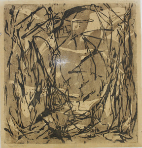 P. Watson. Autumn Night. Linocut. XX C.