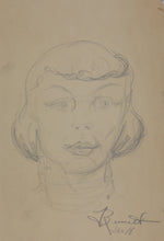 Load image into Gallery viewer, Jack Bennett. Female portrait, Bar scene, Cowboy, Bull, Party Pooper etc. Three sheets of graphite drawings. XX C.
