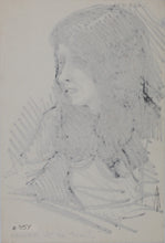 Load image into Gallery viewer, John Middleton Freeman. Portrait of Janet. Ink drawing. Late XX C.
