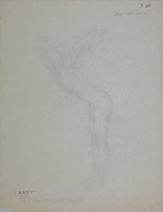 John Middleton Freeman. Olga Korbut on TV. Graphite drawing. Late XX C.