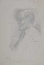 Load image into Gallery viewer, John Middleton Freeman. Portrait of an artist James Lincoln. Ink drawing. 1974.
