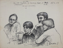 Load image into Gallery viewer, John Middleton Freeman. Portrait of Dr. William Constable. Ink drawing. 1979.
