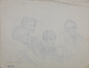 John Middleton Freeman. Portrait of Dr. William Constable. Ink drawing. 1979.