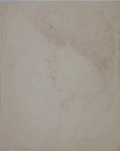 John Middleton Freeman. Portrait of Muffie. Brownish Conte crayon drawing. Late XX C.