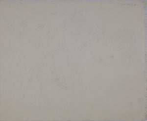 John Middleton Freeman. Portrait of Frank Zappa. Portrait of Violinist. Two Black Conte Crayon drawings. Late XX C.