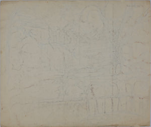 John Middleton Freeman. Elliewood Avenue. Charlottesville, VA. Ink drawing. 1966.