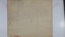Load image into Gallery viewer, John Middleton Freeman. Portrait of an artist in the open air. Black Conte crayon drawing. 1947.
