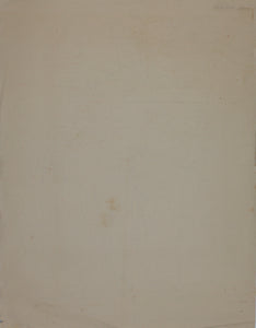 John Middleton Freeman. Sketch of a seating gentleman in period attire. Ink/pen outline drawing. 1953.