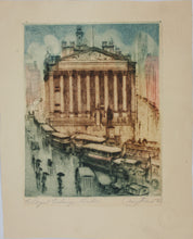 Load image into Gallery viewer, Josef Pierre Nuyttens. The Royal Exchange London. Color etching. 1943.

