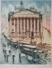 Load image into Gallery viewer, Josef Pierre Nuyttens. The Royal Exchange London. Color etching. 1943.
