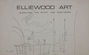 John Middleton Freeman. Life drawing class. Fayerweather Hall. Sanguine drawing. Late XX C.
