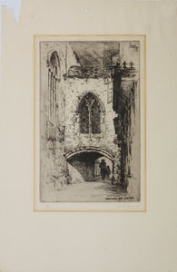Walter Henry Sweet. Stephens Bow, Exeter. Etching.  1920th.