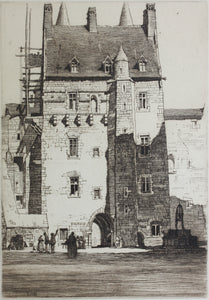 Louis Conrad Rosenberg. Chatelet, Vitre. Etching. 1924.
