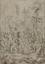 Load image into Gallery viewer, François Boitard, after. The Triumphs of Caesar. Etching by Johann Gottlieb Prestel and/or Maria Catharina Prestel. 1779.
