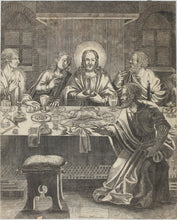 Load image into Gallery viewer, Matthäus Merian I. The Last Supper. Engraving. XVII C.
