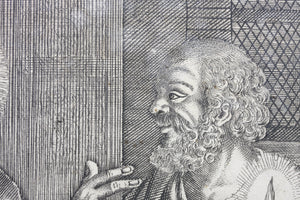 Matthäus Merian I. The Last Supper. Engraving. XVII C.
