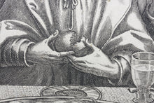 Load image into Gallery viewer, Matthäus Merian I. The Last Supper. Engraving. XVII C.
