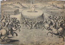 Load image into Gallery viewer, Anonymous. The battle scene in the taste of Callo. Etching. XVII C.
