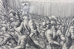 Anonymous. The battle scene in the taste of Callo. Etching. XVII C.