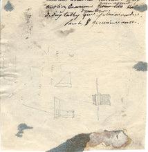 Load image into Gallery viewer, Landscape with ruins, river and trees. Brown ink and wash drawing. Tondo. Italy(?). XVIII C.
