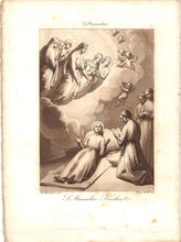 Load image into Gallery viewer, Giovanni Wenzel. Philippe Bigioli. S. Martino Vescovo. S. Martin I. S. Stanislaus Kostka. S. Homobonus. S. Gertrude the Great. Five aquatints. 1843.
