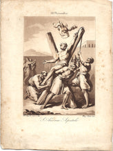 Load image into Gallery viewer, Giovanni Wenzel. Philippe Bigioli. Saint John of the Cross. Saint Sylvester Abbot. Saints Barlaam and Josaphat. Saint James of the Marches. Saint Saturninus. Saint Andrew. Six aquatints. 1843.

