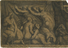 Load image into Gallery viewer, Jan Saenredam after Hendrick Goltzius after Polidoro da Caravaggio. The Punishment of Niobe. 1594.
