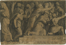 Load image into Gallery viewer, Jan Saenredam after Hendrick Goltzius after Polidoro da Caravaggio. The Punishment of Niobe. 1594.
