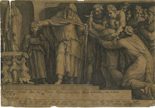 Load image into Gallery viewer, Jan Saenredam after Hendrick Goltzius after Polidoro da Caravaggio. The Punishment of Niobe. 1594.
