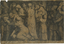 Load image into Gallery viewer, Jan Saenredam after Hendrick Goltzius after Polidoro da Caravaggio. The Punishment of Niobe. 1594.
