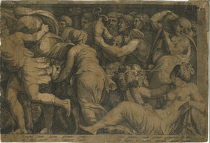 Jan Saenredam after Hendrick Goltzius after Polidoro da Caravaggio. The Punishment of Niobe. 1594.