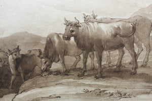 Claude Lorrain, after. Mercury and Apollo. No.37. Etching by Richard Earlom. 1803.