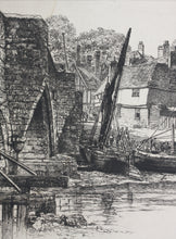 Load image into Gallery viewer, Richard Samuel Chattock JP RBSA. On the Medway. Etching. 1884.
