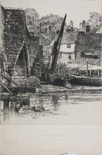 Load image into Gallery viewer, Richard Samuel Chattock JP RBSA. On the Medway. Etching. 1884.

