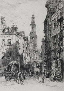 Alfred-Louis Brunet-Debaines. St. Mary-le-Strand. Etching. 1880’s