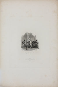 Abraham Cooper, after. Shakespeare. King Richard the Second. Act 5. Sc.5. Engraving and etching by James Mitchell. 1826.
