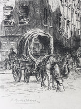 Load image into Gallery viewer, Alfred-Louis Brunet-Debaines. St. Mary-le-Strand. Etching. 1880’s
