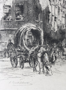 Alfred-Louis Brunet-Debaines. St. Mary-le-Strand. Etching. 1880’s