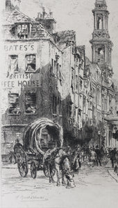 Alfred-Louis Brunet-Debaines. St. Mary-le-Strand. Etching. 1880’s