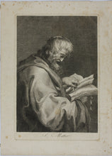 Load image into Gallery viewer, Peter Paul Rubens, after.  St. Simon. Engraving. XVIII. C.
