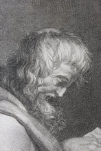 Load image into Gallery viewer, Peter Paul Rubens, after.  St. Simon. Engraving. XVIII. C.

