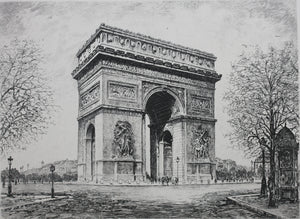 Luc. Paris. Arc de Triomphe. Etching. XX C.