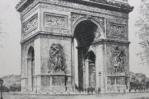 Luc. Paris. Arc de Triomphe. Etching. XX C.