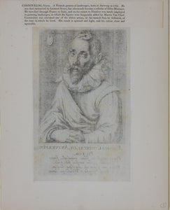 Andries Jacobsz Stock. Portrait of Gillis van Coninxloo (II). Engraving. 1610.