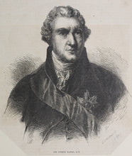 Load image into Gallery viewer, Eduard Kretzschmar. Portrait of Sir Joseph Banks, K.B. Engraving. 1840th.

