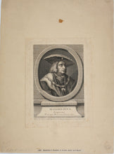 Load image into Gallery viewer, Monogrammist LM, after. Portrait of Maximilien I, Empereur. Engraving by René Gaillard. 1755 -1777.

