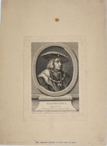 Monogrammist LM, after. Portrait of Maximilien I, Empereur. Engraving by René Gaillard. 1755 -1777.